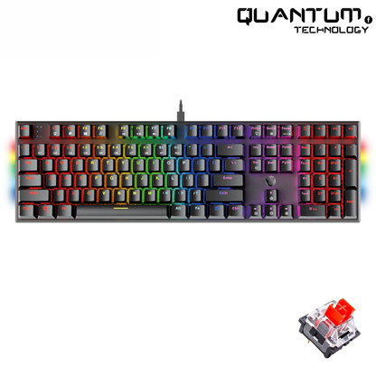 Maxfit108 MK855 Black – Full-Size Mechanical Keyboard Red Switch