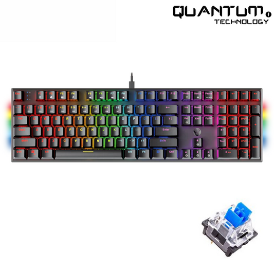 Maxfit108 MK855 White – Full-Size Mechanical Keyboard Blue Switch