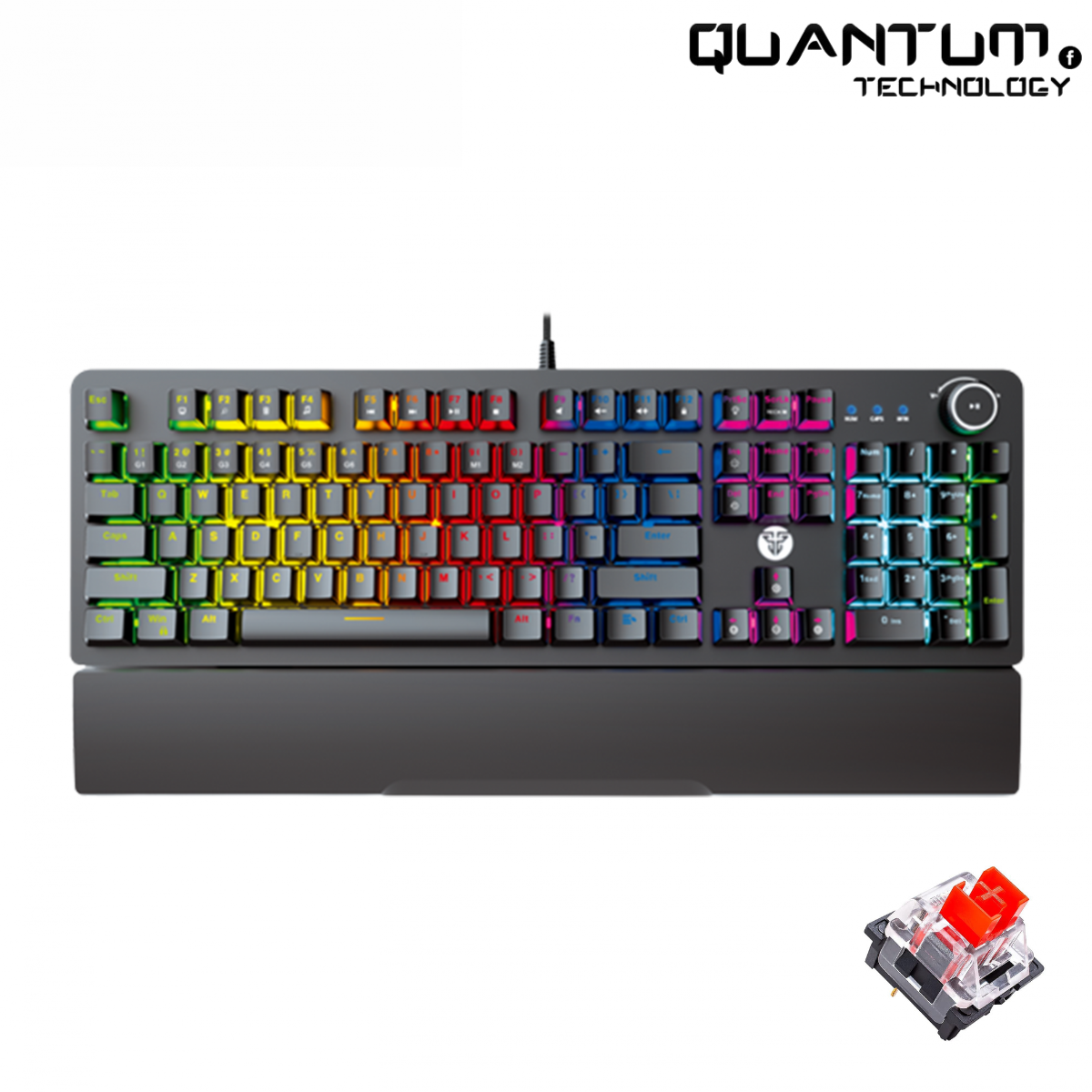 Maxpower MK853 V2 – Full-Size Mechanical Keyboard Red Switch – Quantum ...