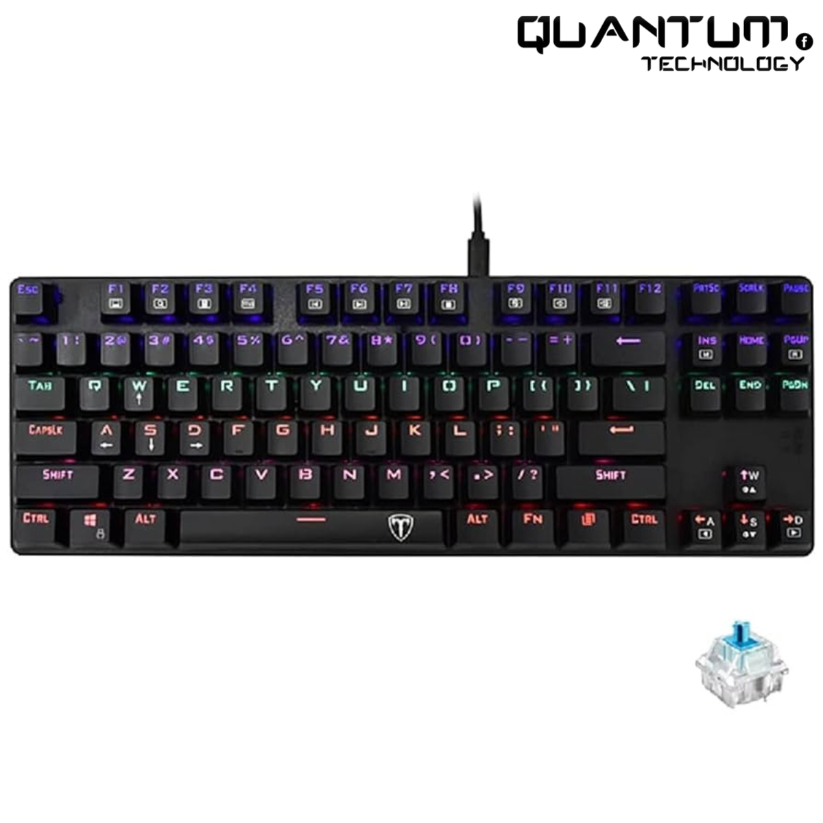 T-Dagger TGK-313 Mechanical Keyboard – Blue Switch, RGB, Anti-Ghosting