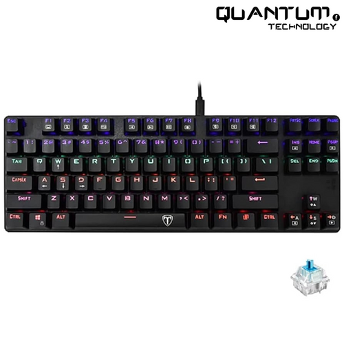 لوحة مفاتيح ميكانيكية T-Dagger TGK-313 - مفتاح أزرق، RGB، مضاد للظلال 