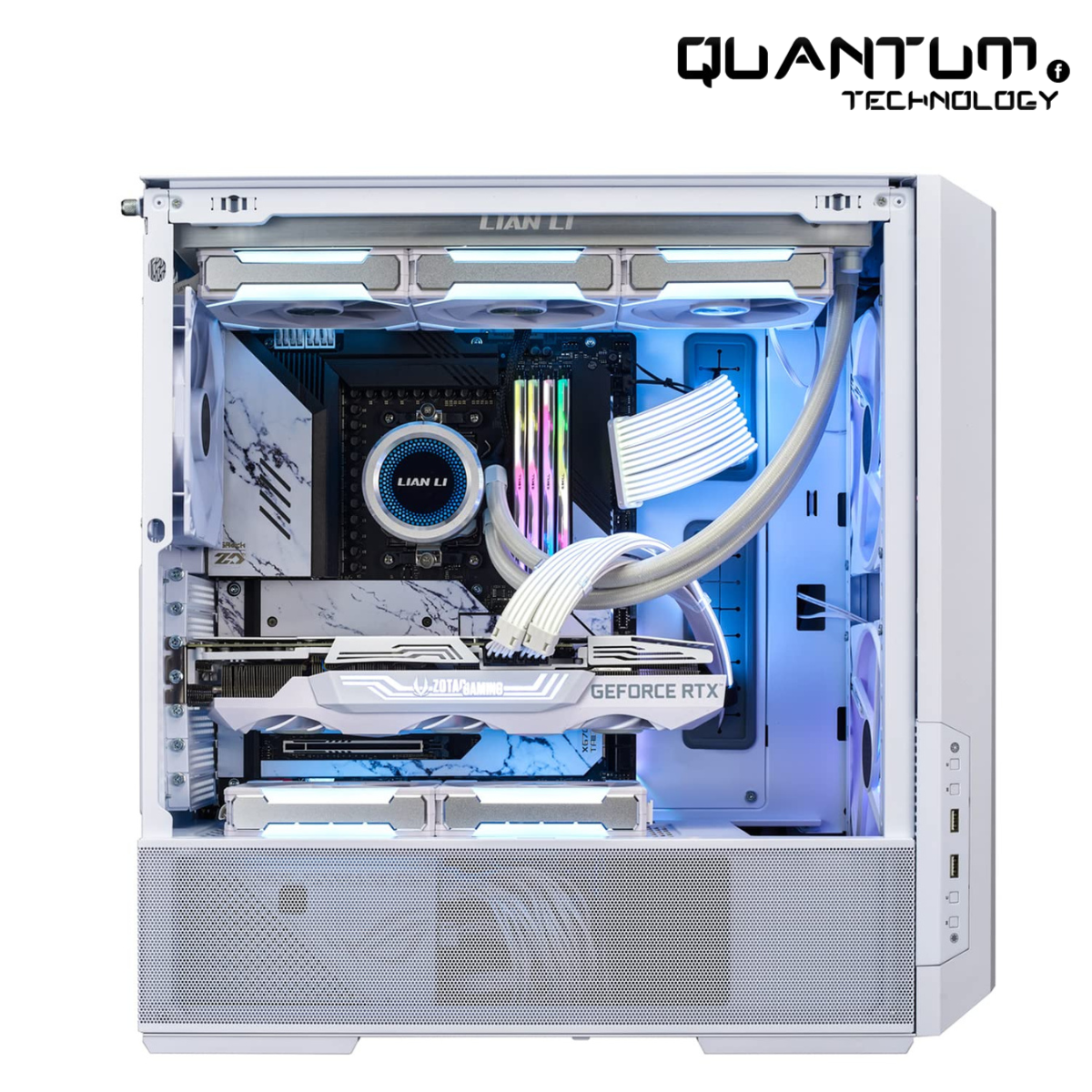 Lian Li Lancool 216 RGB White Mid-Tower ATX Gaming Case