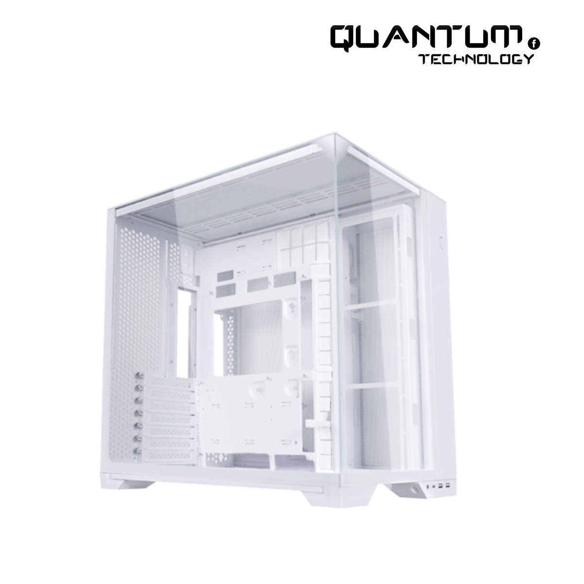 Lian Li O11 Vision Compact White – Mid Tower Gaming Case with Glass Panels