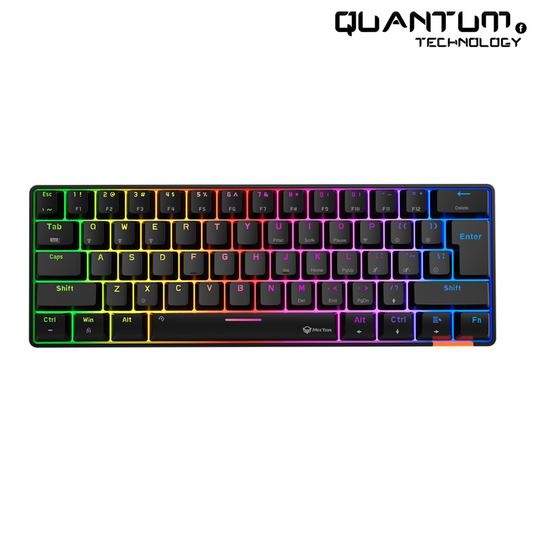 MEETION MK005BT 60% Mechanical Keyboard – Blue Switch, Arabic, Dual Mode Bluetooth