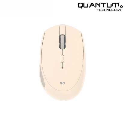 GO W193 Beige – Wireless Optical Mouse with Ergonomic Design