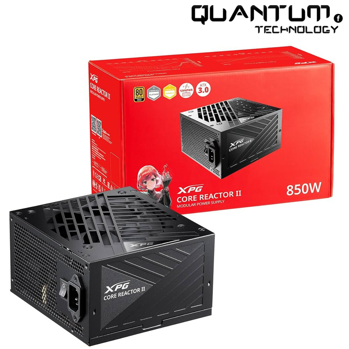 XPG Core Reactor II VE 850W – Fully Modular 80+ Gold ATX 3.1 PCIe