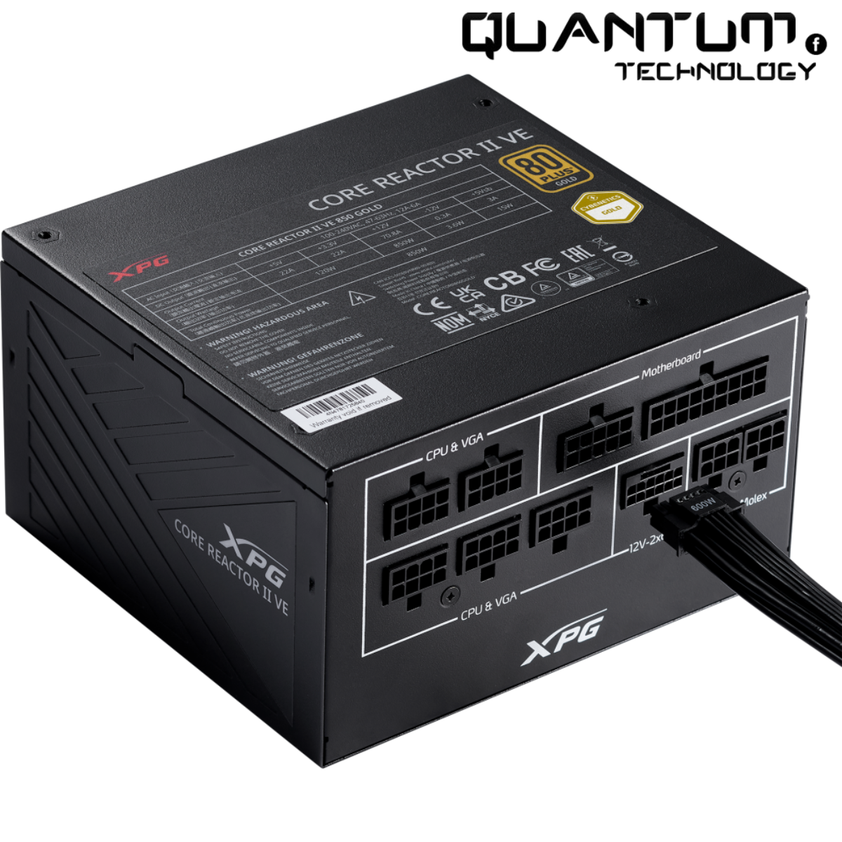 XPG Core Reactor II VE 850W – Fully Modular 80+ Gold ATX 3.1 PCIe 5.0