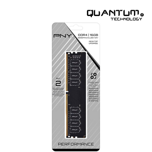 PNY Performance DDR4 16GB 3200MHz CL22 – Reliable Desktop Memory