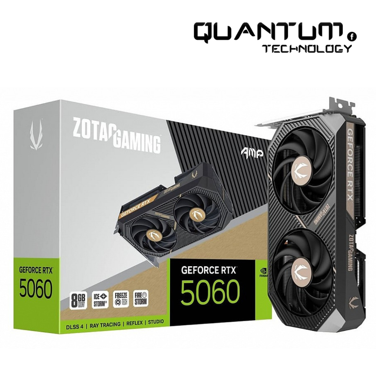 ZOTAC GeForce RTX 5060 Twin Edge OC 8GB – Compact Gaming GPU with DLSS 3.5 & Ray Tracing