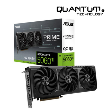 ASUS PRIME GeForce RTX 5060 Ti OC 16GB – DLSS 3.5, Ray Tracing, Dual-Fan Cooling