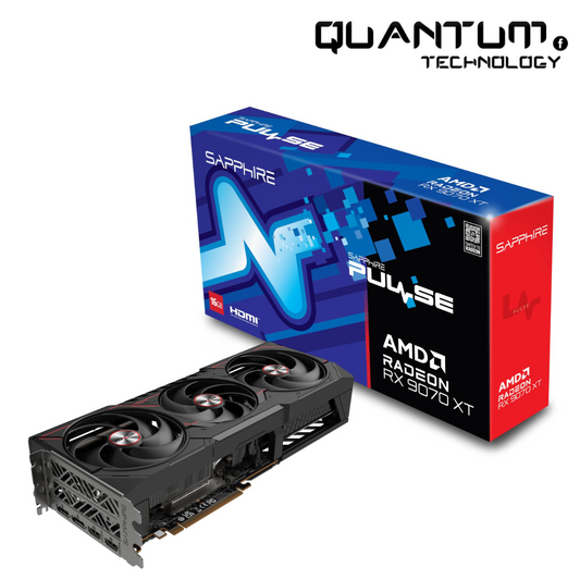 SAPPHIRE PULSE AMD Radeon RX 9070 XT – RDNA 4, Ray Tracing, 4K Gaming