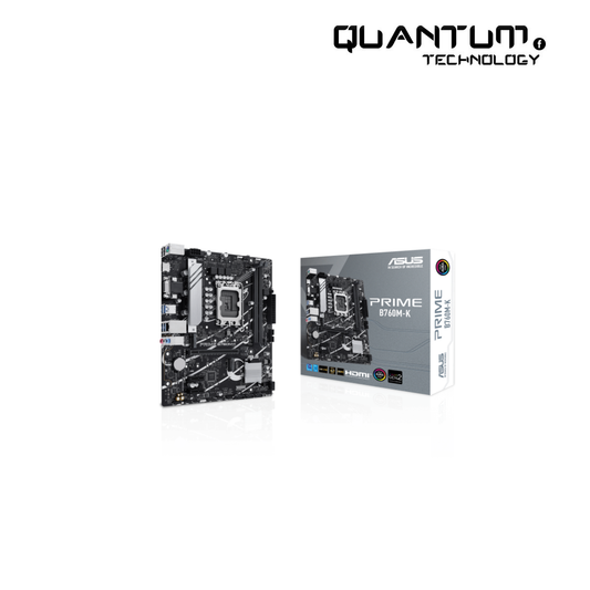 ASUS Prime B760M-K Intel B760 LGA 1700 mATX Motherboard with PCIe 4.0 and DDR5 Support