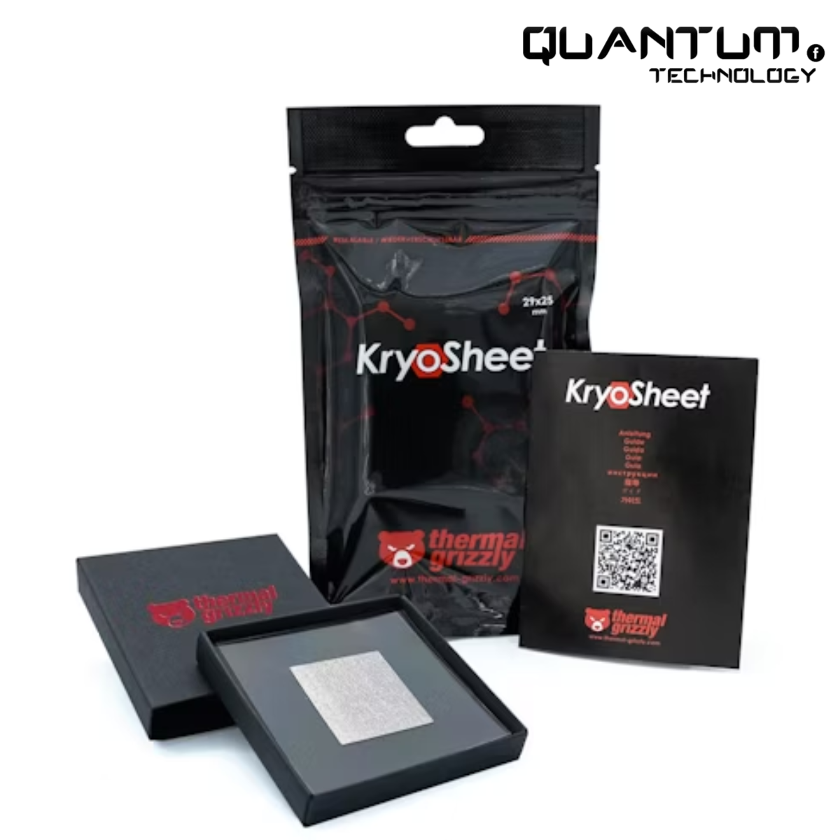 Thermal Grizzly KryoSheet 50x50 – Graphene Thermal Pad for CPU/GPU/Ser ...