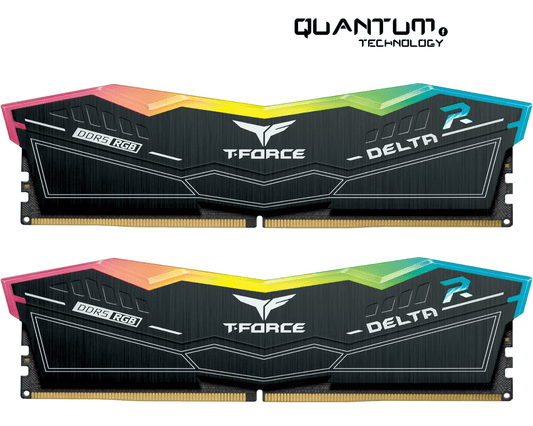 ذاكرة T-Force Delta سعة 64 جيجابايت (2x32 جيجابايت) DDR5 بسرعة 6000 ميجاهرتز CL38 RGB