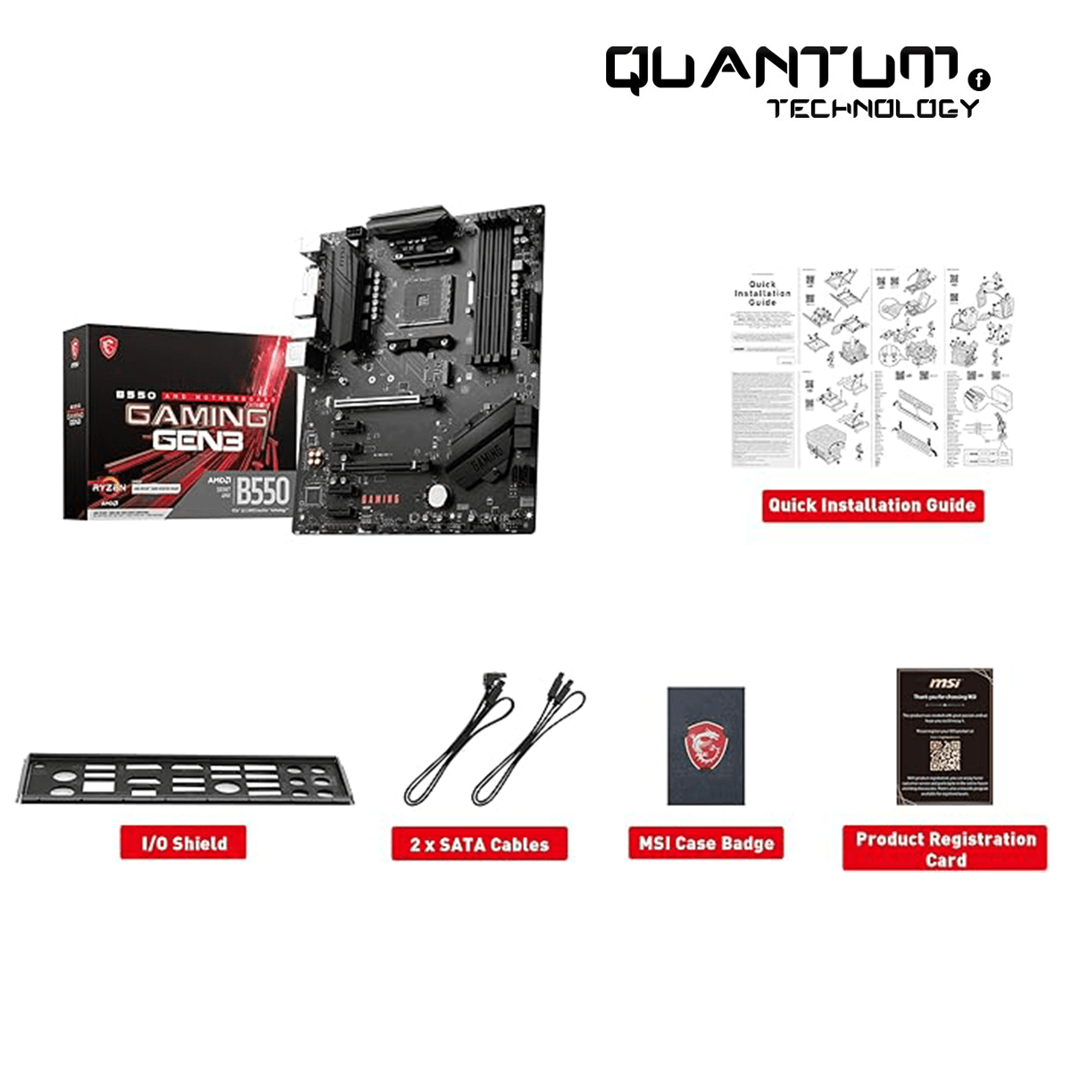 MB B550 Gaming Gen3 AM4 ATX Motherboard