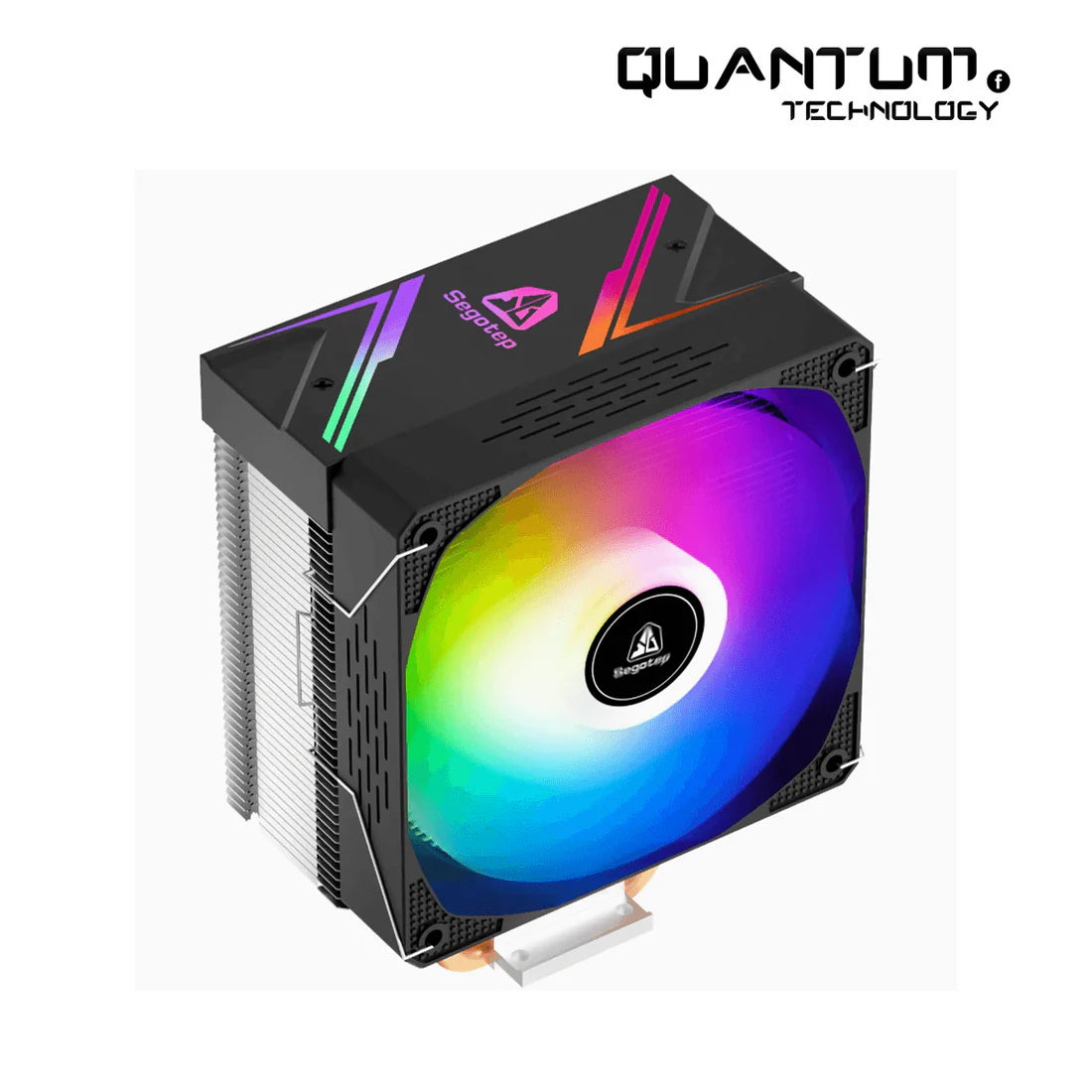 Segotep Lumos G4 Intel CPU Cooler – 4 Heat Pipes & 120mm ARGB Fan