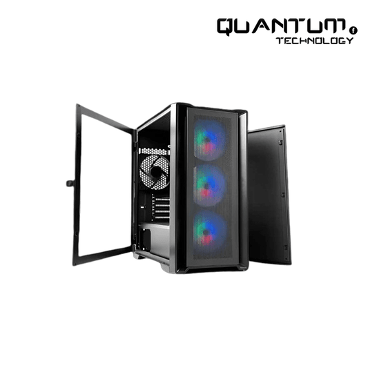 TechnoZone C400 Gaming RGB Computer Case + PSU 600W