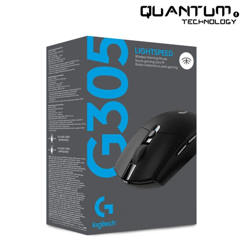 ماوس الألعاب اللاسلكي Logitech G305 LIGHTSPEED - مستشعر HERO 12K، بطارية 250 ساعة