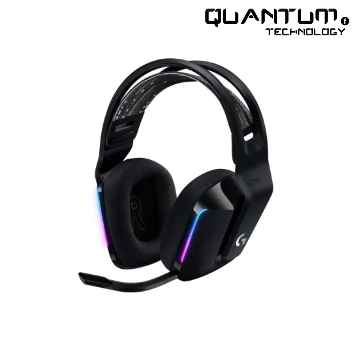 Logitech G733 LIGHTSPEED Wireless RGB Gaming Headset – DTS, Blue VO!CE, 29h Battery