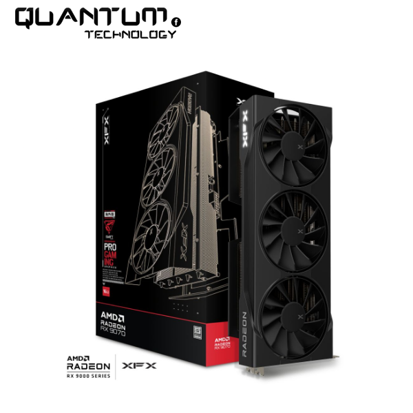 GPU RX 9070 16GB XFX SWIFT BLACK TRIPLE FAN – Quantum Technology