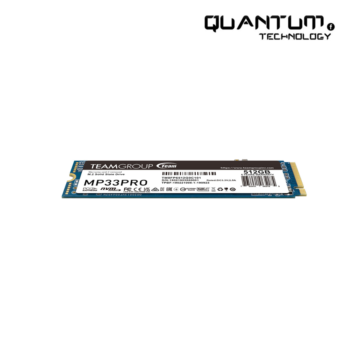TEAMGROUP MP33 PRO 512GB NVMe SSD