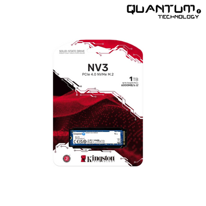 Kingston NV3 1TB – PCIe 4.0 NVMe SSD High-Speed M.2 Storage