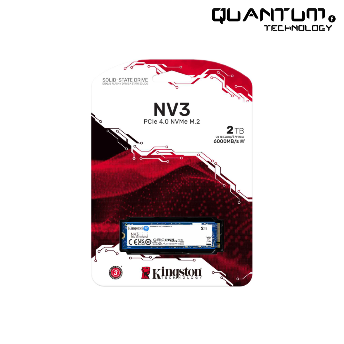 Kingston NV3 2TB – PCIe 4.0 NVMe SSD High-Speed M.2 Storage