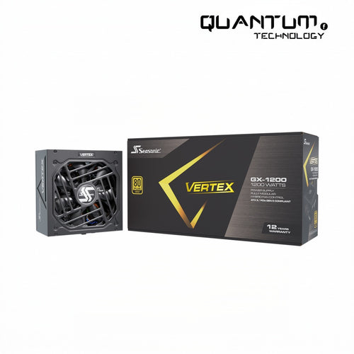 Seasonic Vertex GX-1200 1200W Atx 3.1 80 Plus Gold Fully Modular Hybrid Fan