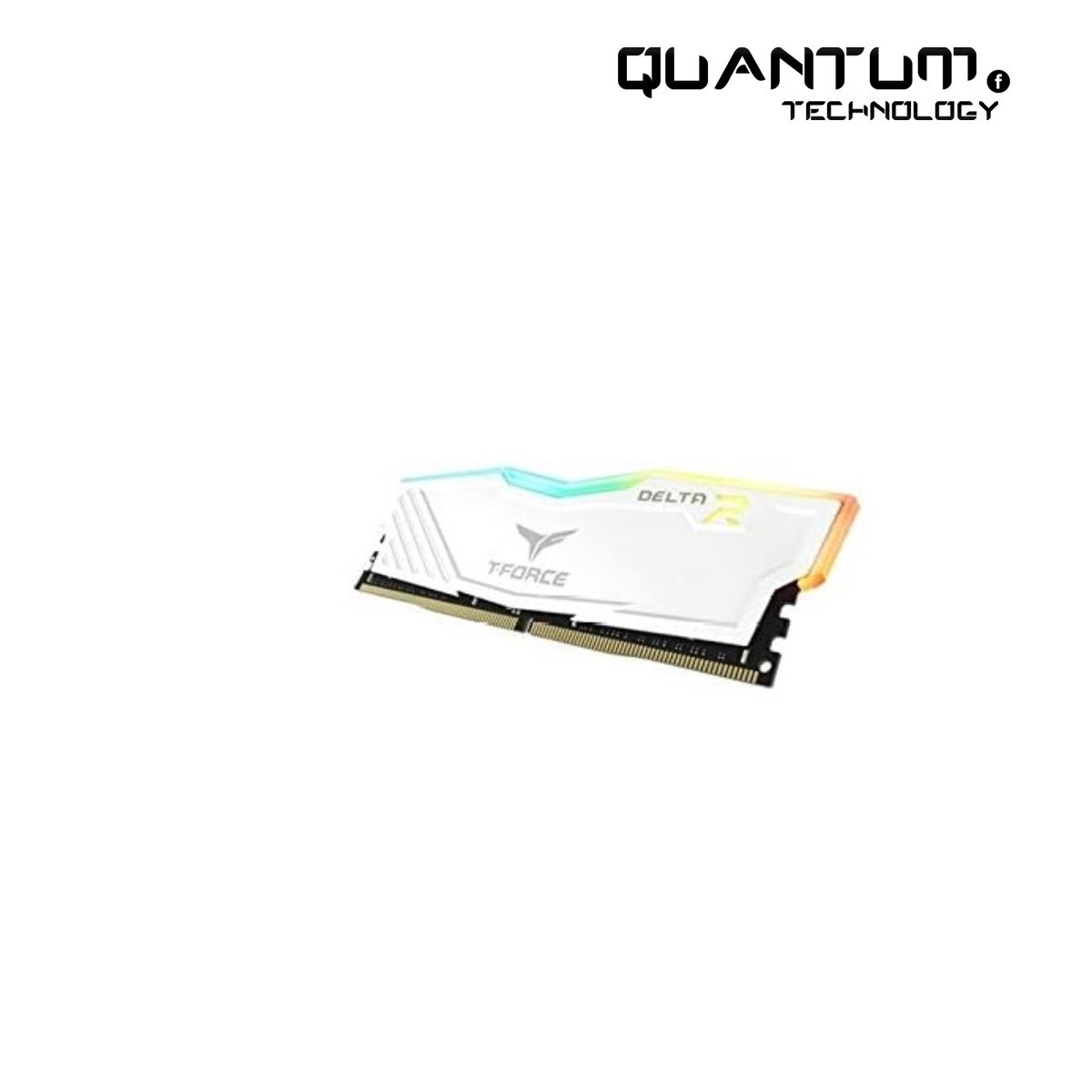 Ram Team T-Force Delta RGB DDR4 8GB 3200MHz CL16 White memory module with RGB lighting