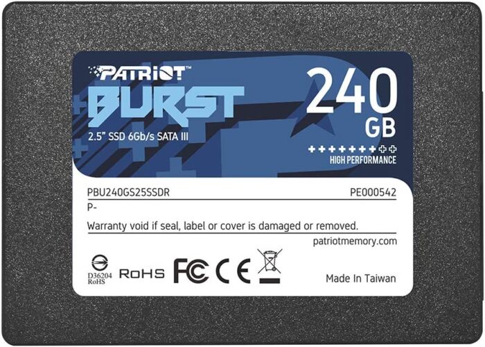 Patriot Memory Burst SSD 240GB SATA III Internal Solid State Drive 2.5"