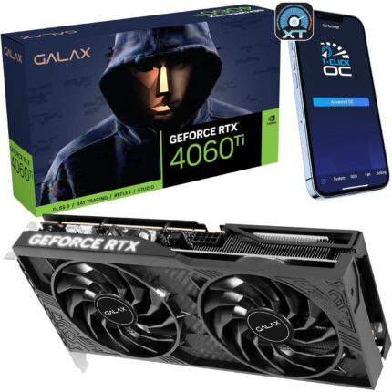 GALAX GeForce RTX™ 4060 Ti 1-Click OC graphics card with 8GB GDDR6 memory and advanced cooling system