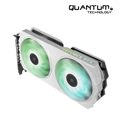 GALAX GeForce RTX 4060 Ti White Edition OC graphics card featuring a sleek white design, 8GB GDDR6 memory, dual-fan cooling, and advanced connectivity options.