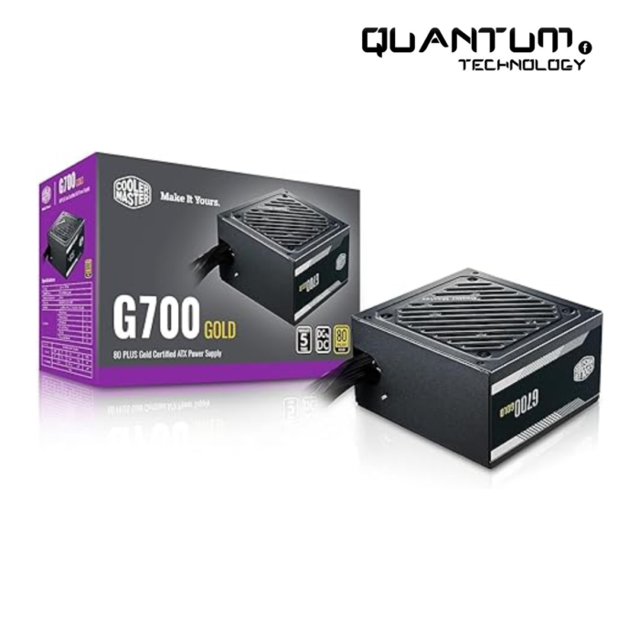 GOLD 700W A/EU Cable PSU - High-performance power supply with 80 PLUS Gold certification, modular cables, and reliable power delivery for efficient PC builds.