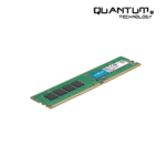 "Crucial 16GB DDR4 2666MHz RAM module showcasing its sleek design and heat spreader for efficient cooling."