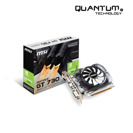 MSI GeForce GT 730 graphics card with 4GB DDR3 memory and DirectX 12 support for enhanced multimedia experiences.