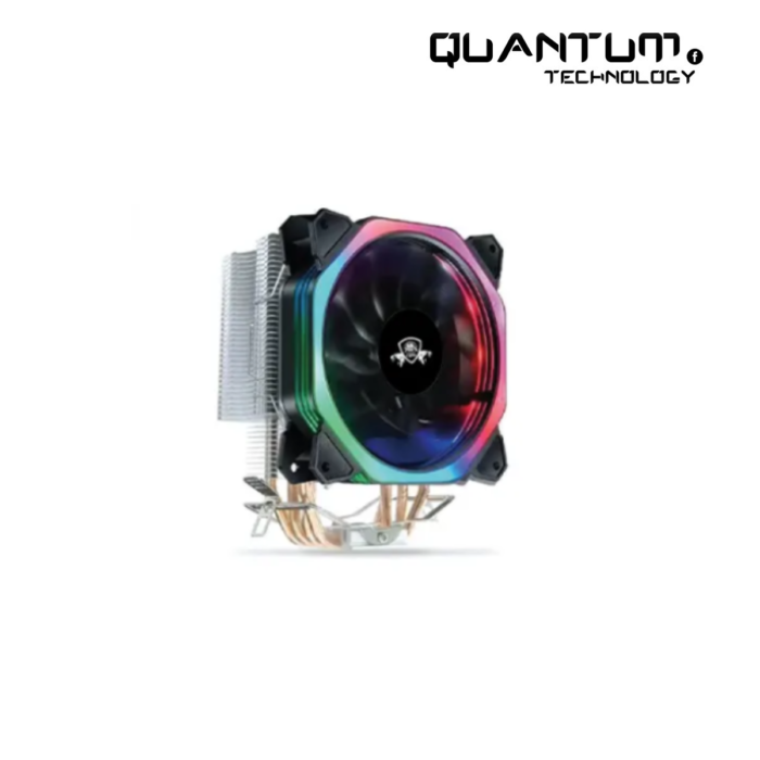 Phantom HF-400 RGB CPU Cooler showcasing RGB lighting and sleek design.