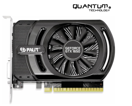 Palit GeForce GTX 1650 StormX OC 4 GB GDDR5 graphics card with sleek design and powerful performance.