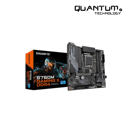 GIGABYTE B760 GAMING X DDR4 Motherboard with PCIe 4.0, Wi-Fi 6, and customizable RGB for high-performance gaming.