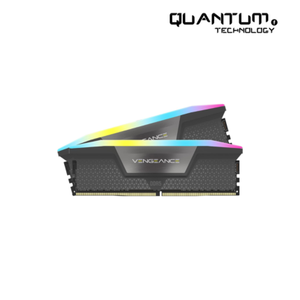 CORSAIR Vengeance RGB DDR5 32GB (2x16GB) with 6000MHz speed and customizable RGB lighting for high-performance builds