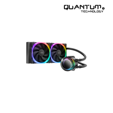 Antec Vortex 240mm ARGB Liquid Cooling System with dual 120mm ARGB fans and aluminum radiator.