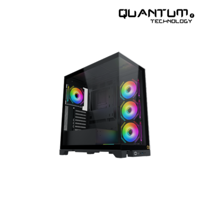 XIGMATEK Endorphin Ultra ARGB Mid Tower Case with vibrant ARGB lighting and 5 high-performance fans for optimal cooling.