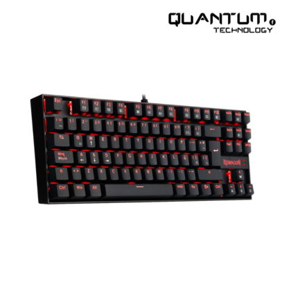 Redragon K552 Mechanical Gaming Keyboard with LED red backlighting and Blue switches for precise gaming and typing.