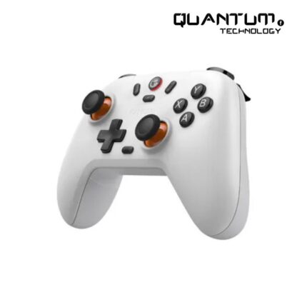 GameSir T4n Nova White wired game controller with Hall Effect joysticks, RGB lighting, motion control, and vibration for PC, Nintendo Switch, Android, and iOS.